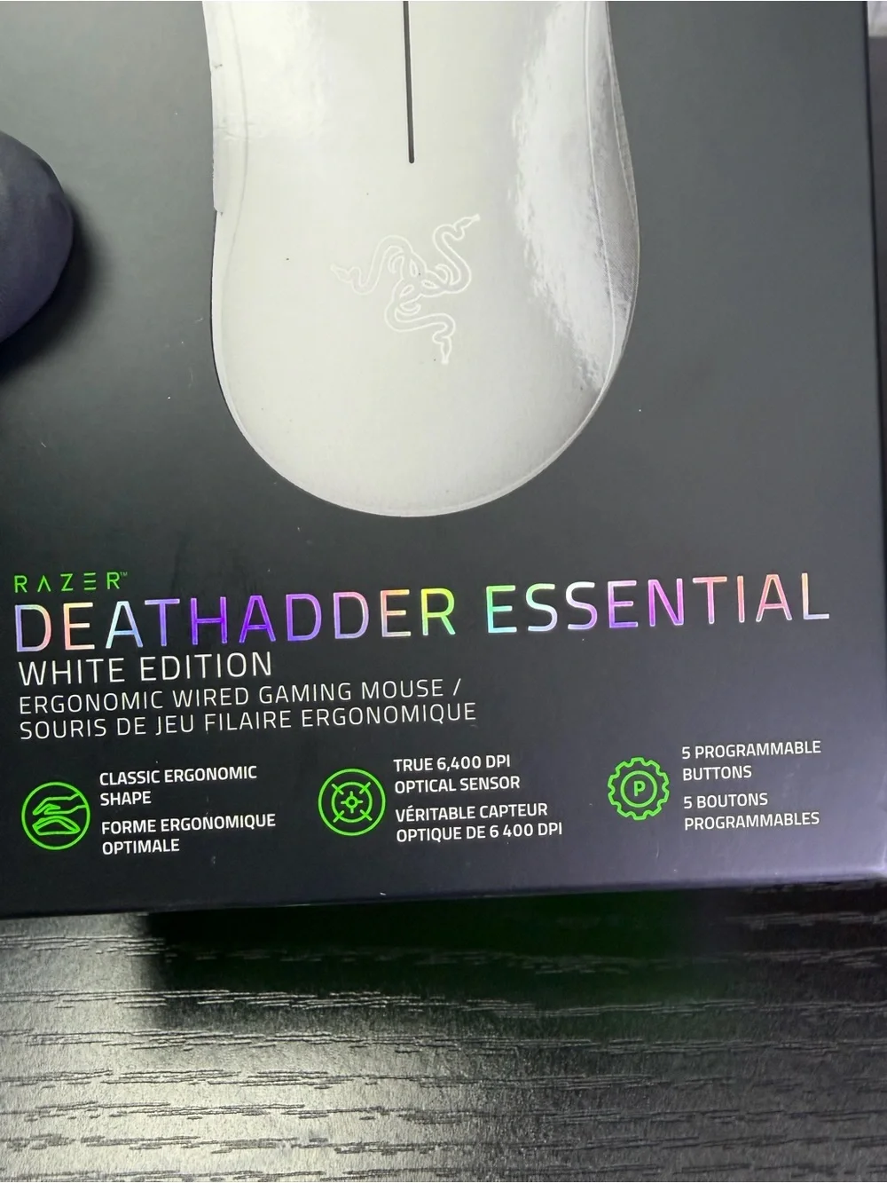 Razer DeathAdder Essential White Gaming Mouse – White